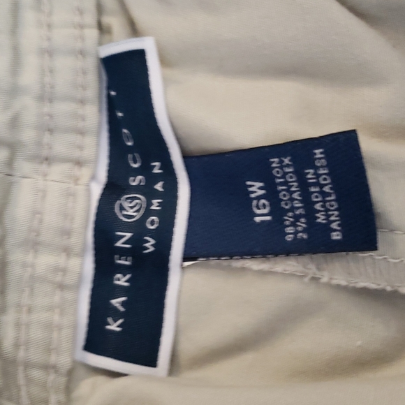 Karen Scott Khaki Skort 16W - Picture 2 of 4